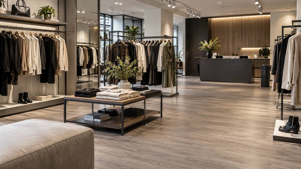Showroom lát sàn gỗ công nghiệp - Hình ảnh minh họa