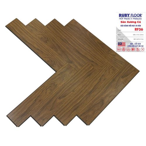 Ruby Floor 12mm Xương Cá