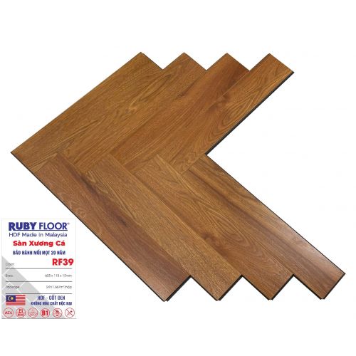 Ruby Floor 12mm Xương Cá