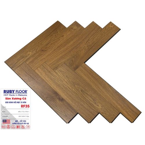 Ruby Floor 12mm Xương Cá