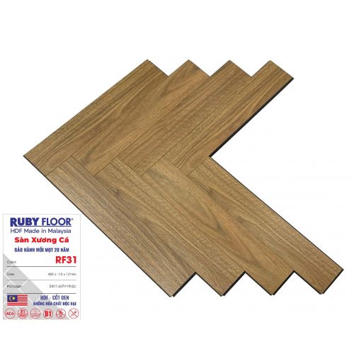 Ruby Floor 12mm Xương Cá
