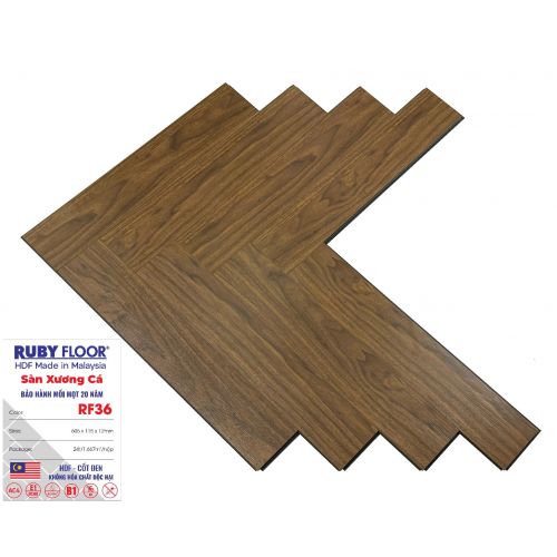 Ruby Floor 12mm Xương Cá