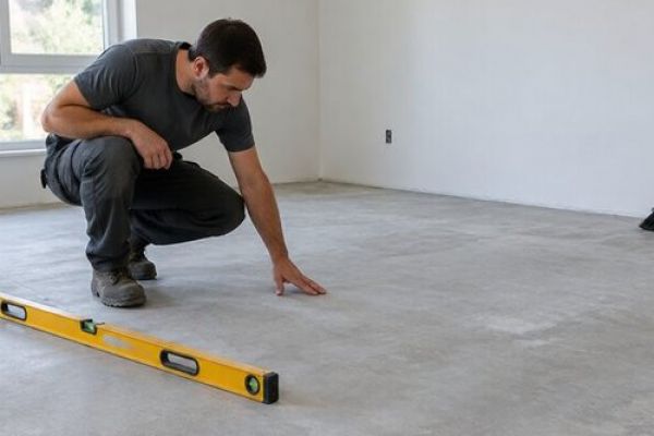 Quy trình thi công sàn gỗ công nghiệp 5 bước: chuẩn bị nền, lót xốp, lắp hèm khóa và hoàn thiện