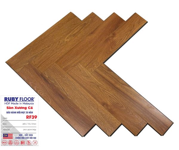 Ruby Floor 12mm Xương Cá