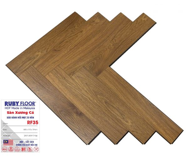 Ruby Floor 12mm Xương Cá